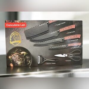 6pc. Knife Set with Peeler and Scissors